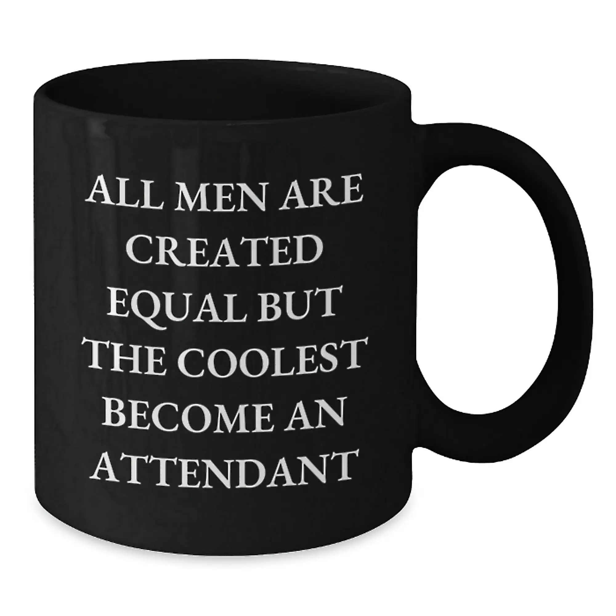 Christmas Gift for Her - Attendant Black Coffee Mug Keepsake Present - Additional