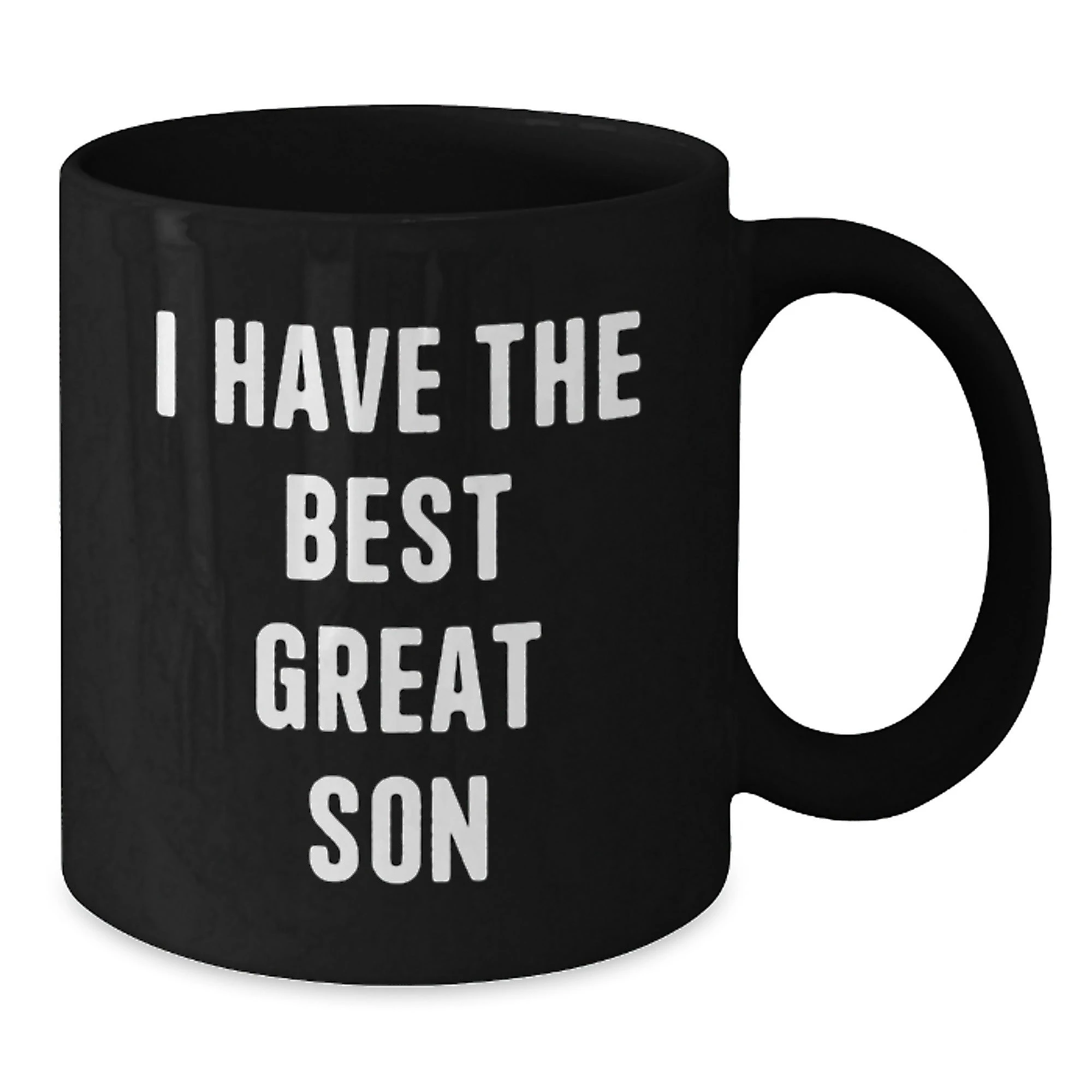 Funny Son Gifts from Mom, I Have The Best Great Son Black Coffee Mug, Perfect for Mother's Day - Additional