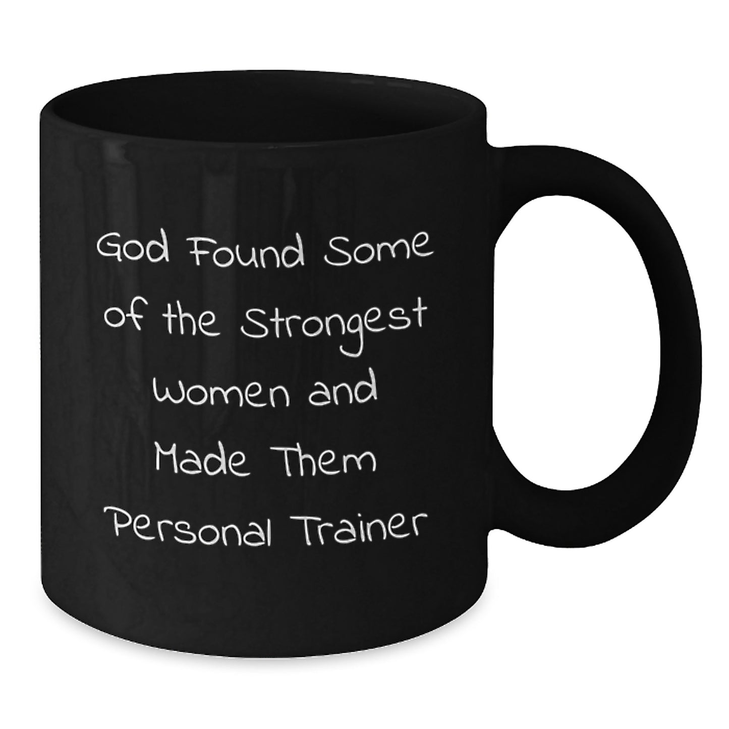 Personal Trainer Gifts from Friends, Funny Quote on Black Coffee Mug for Birthday, Encouragement for Her, Him, or Coworkers - Additional