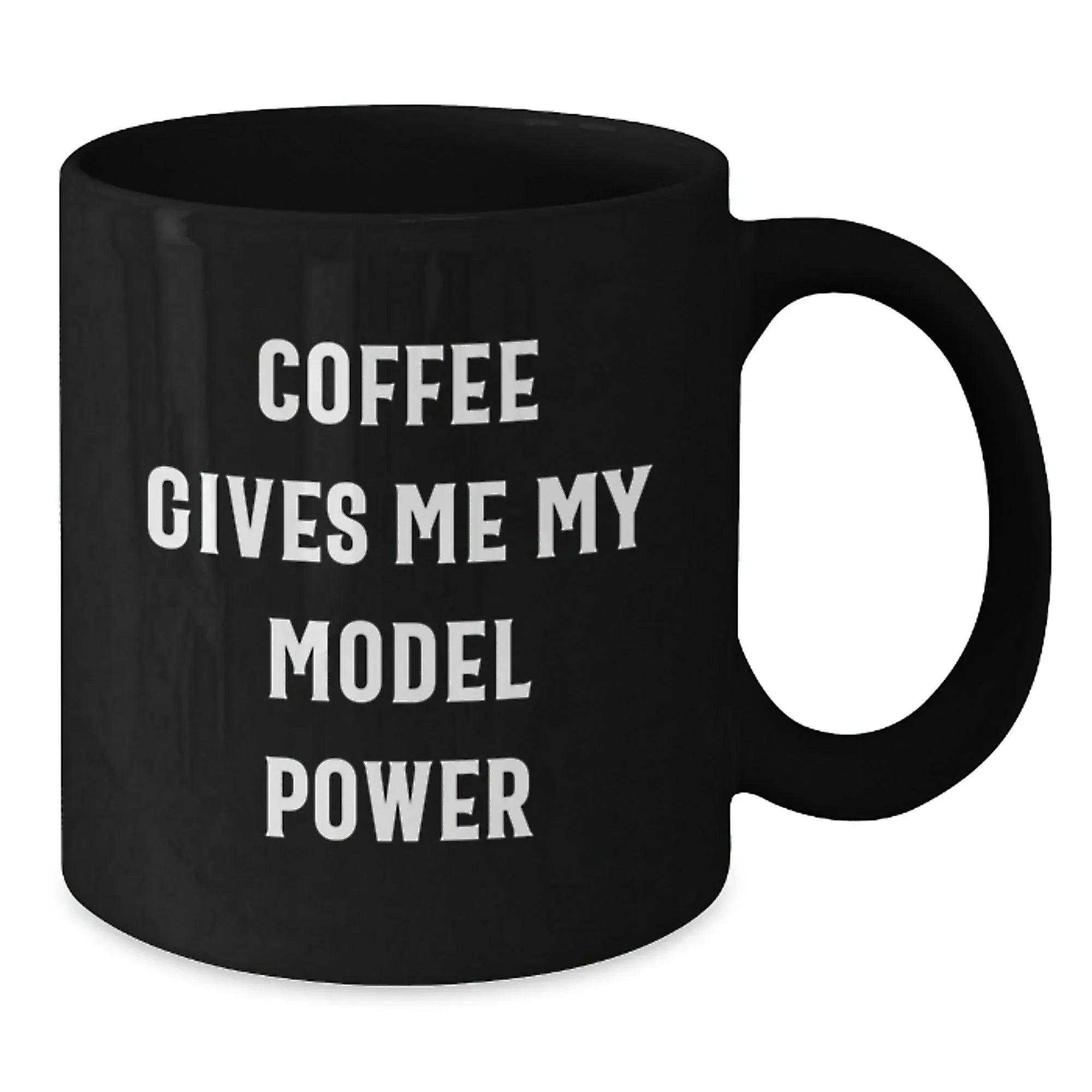 Funny Model Gifts from Friends Christmas Unique Black Coffee Mugs for Men Women