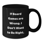 Funny Board Games Gift Ideas for Men from Friends, Unique Black Coffee Mug for Men Board Games Enthusiasts on Christmas Morning