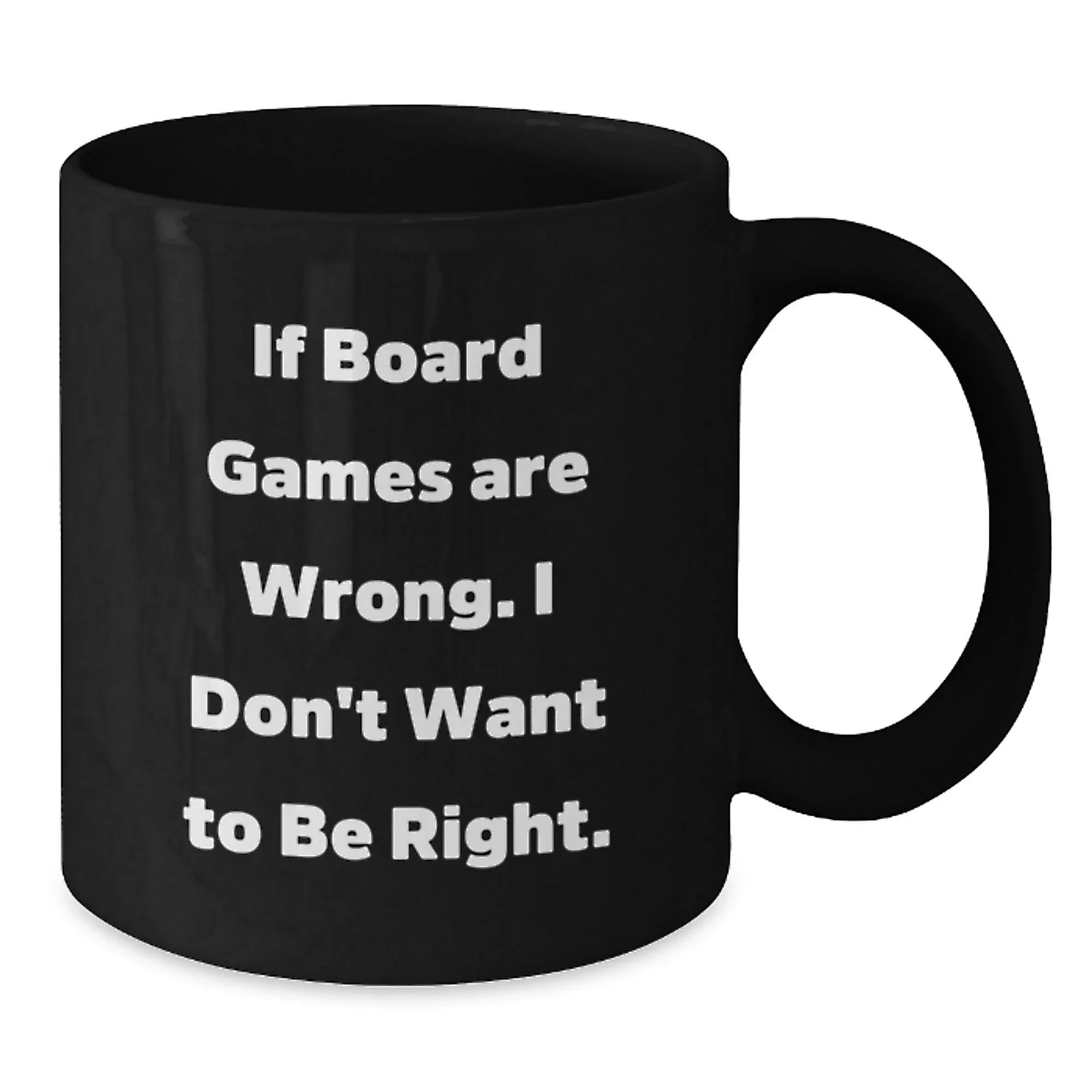 Funny Board Games Gift Ideas for Men from Friends, Unique Black Coffee Mug for Men Board Games Enthusiasts on Christmas Morning