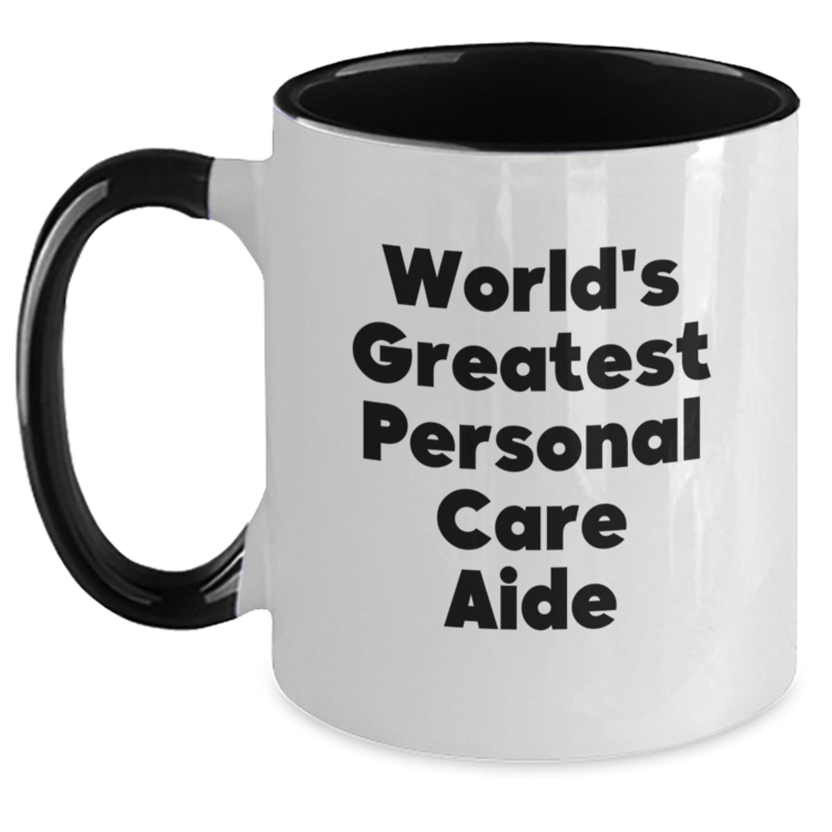 Personal Care Aide Gift World's Greatest Keepsake Two Tone Coffee Mug - Main
