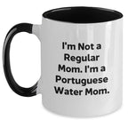 Funny Portuguese Water Dog Gifts for Men, Women, Family - Portuguese Water Dog Two Tone Coffee Mug for Christmas Unique Presents
