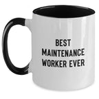 Funny Maintenance Worker Gifts from Friends Unique Christmas Mug Best Ever