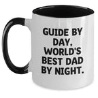 Guide Gifts By Day, Funny Two Tone Coffee Mug By Night, Birthday Unique Gifts from Men to Guide