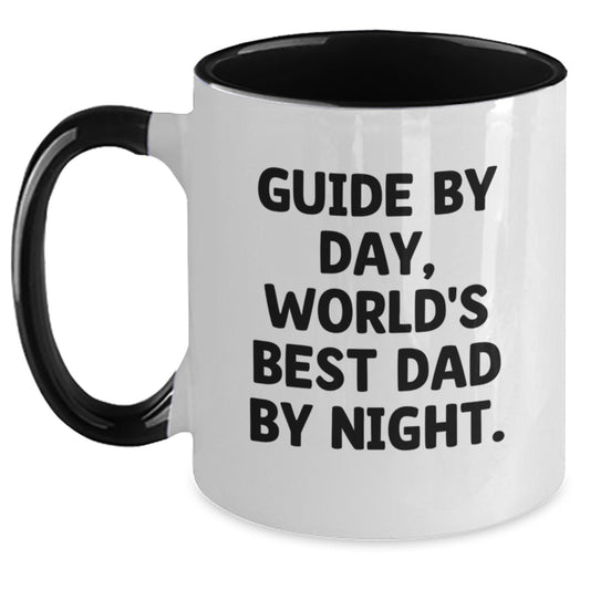 Guide Gifts By Day, Funny Two Tone Coffee Mug By Night, Birthday Unique Gifts from Men to Guide - Main