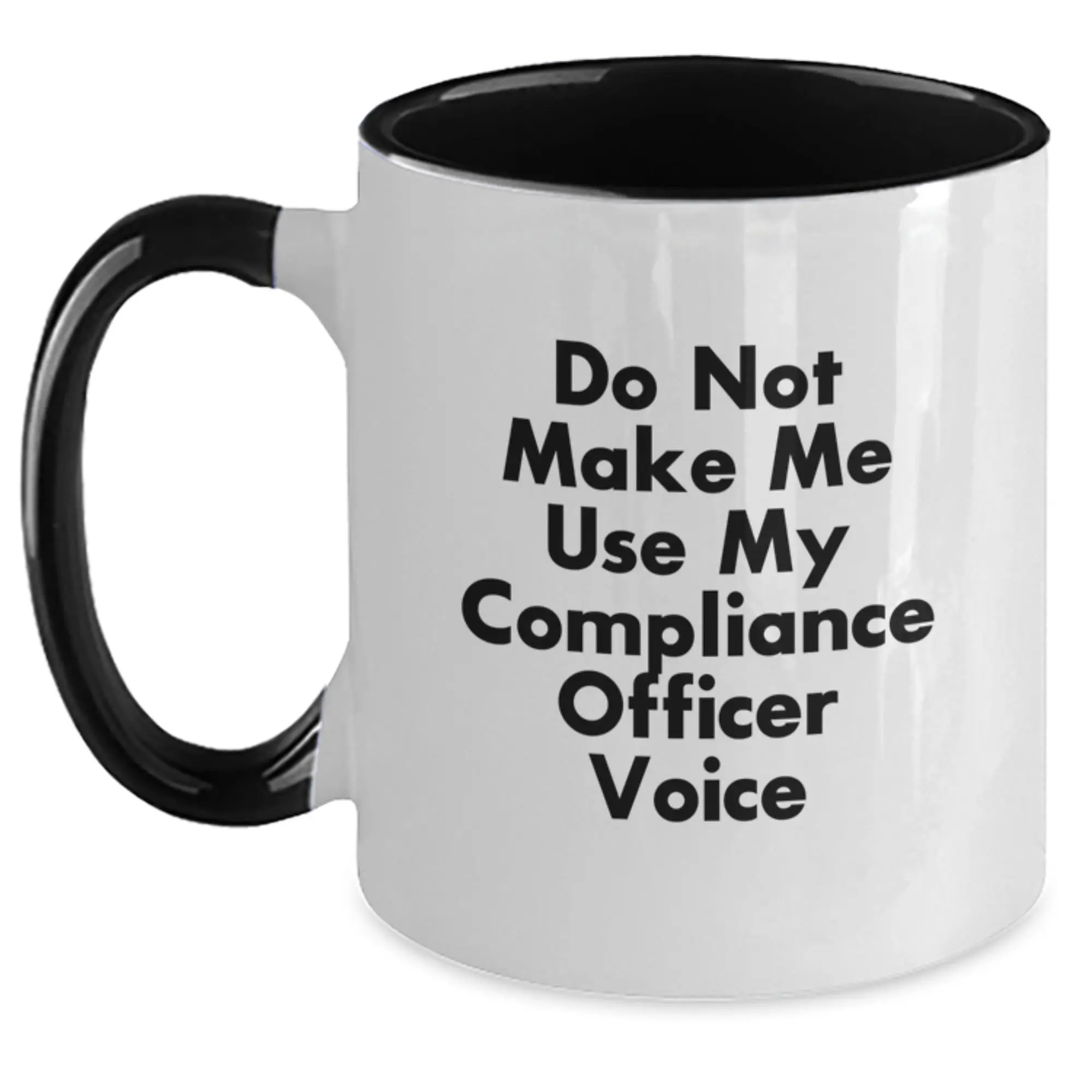 Birthday Gift for Her Compliance Officer Two Tone Coffee Mug Present - Main