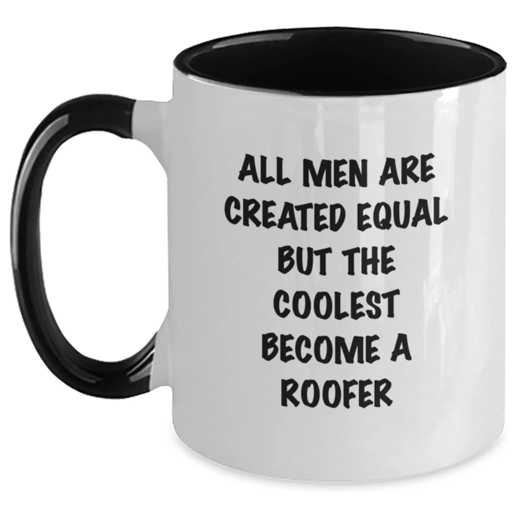 Birthday Gift for Her Roofer Two Tone Coffee Mug Present - Main