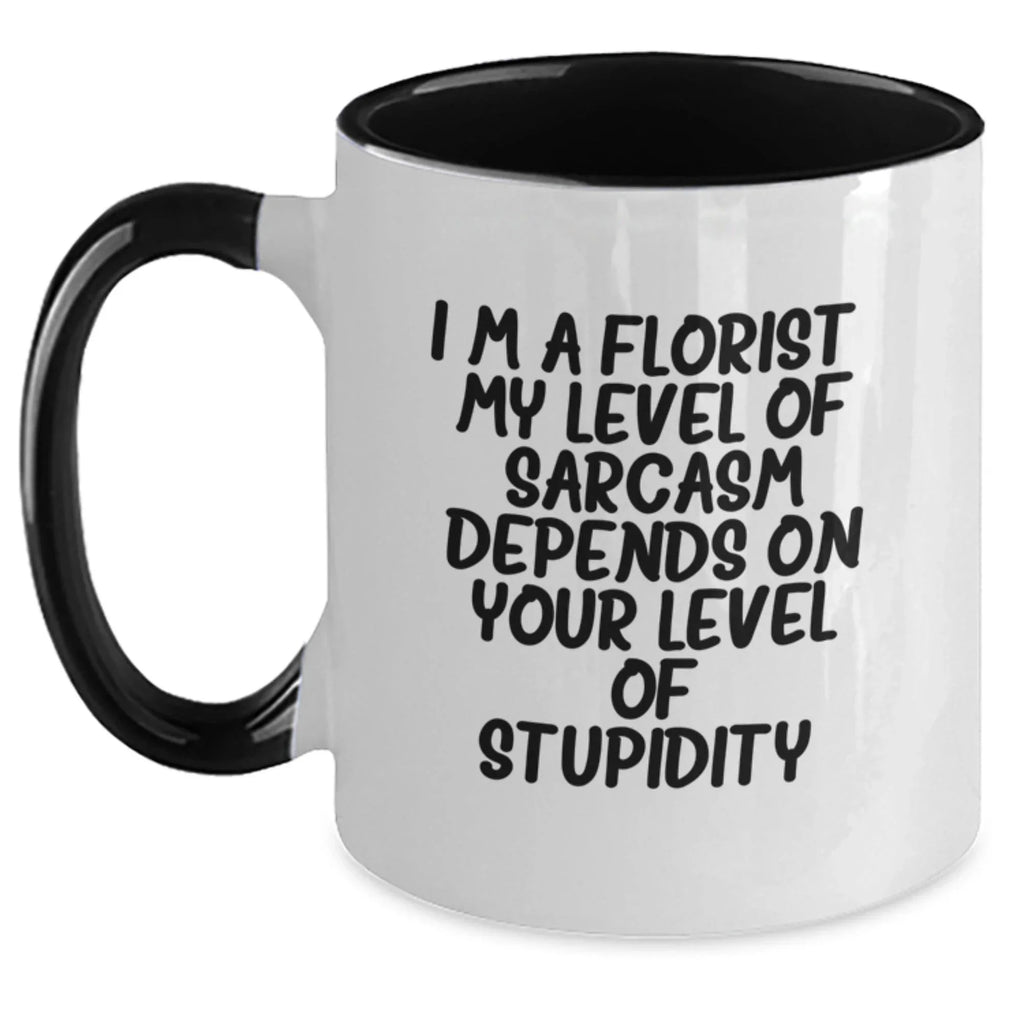 Funny Florist Gifts for Friends and Family from the Florist, I'm A Florist - Two Tone Coffee Mug, Christmas Unique Gifts