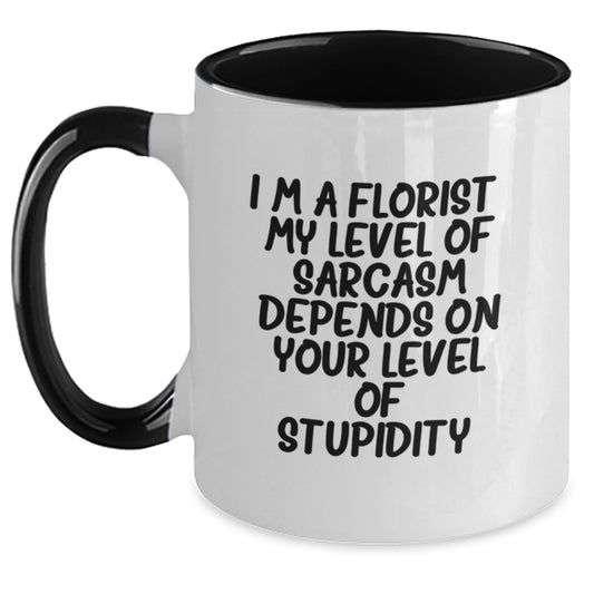 Funny Florist Gifts for Friends and Family from the Florist, I'm A Florist - Two Tone Coffee Mug, Christmas Unique Gifts - Main