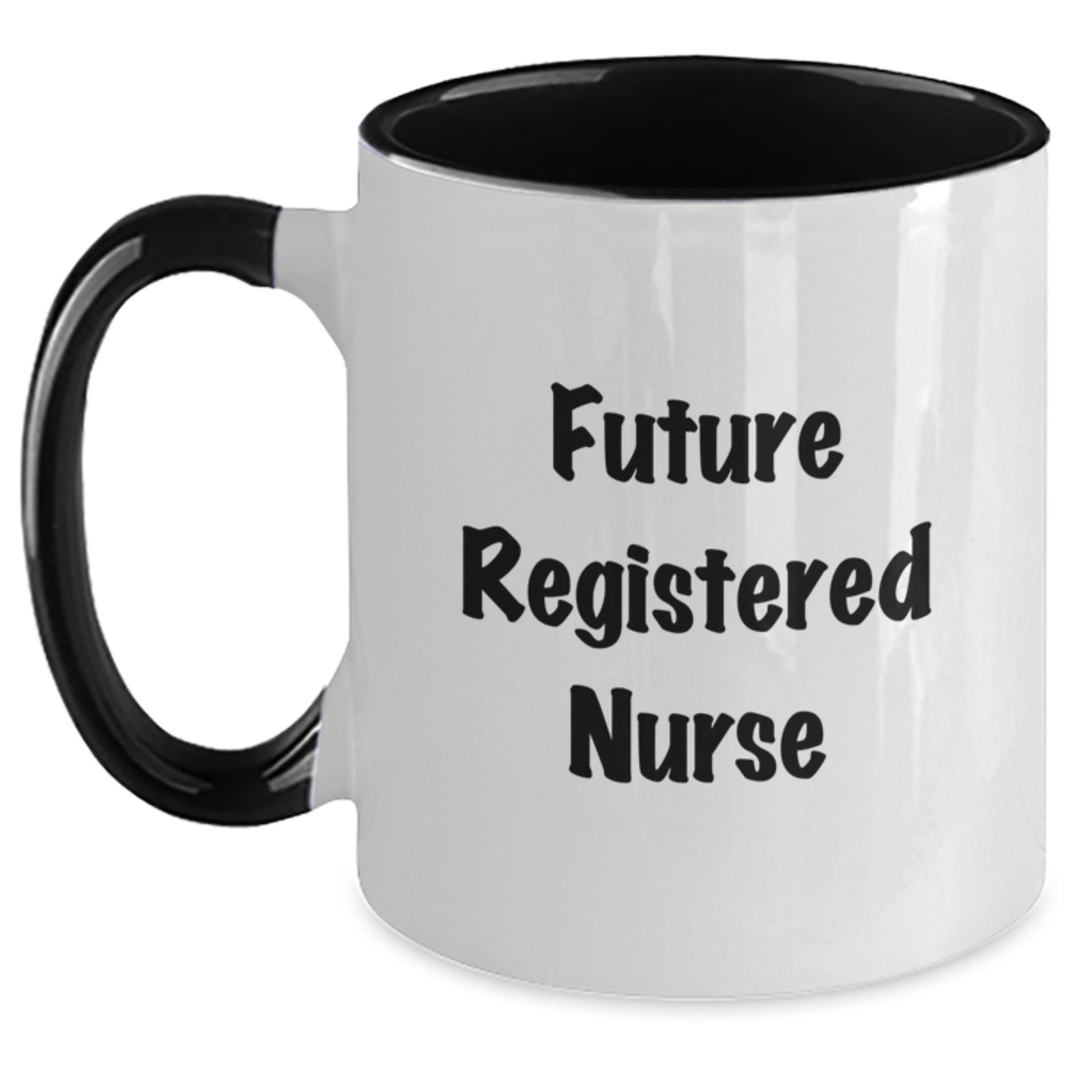 Funny Future Registered Nurse Gifts from Friends for Christmas Unique Coffee Mugs Two Tone Design - Main
