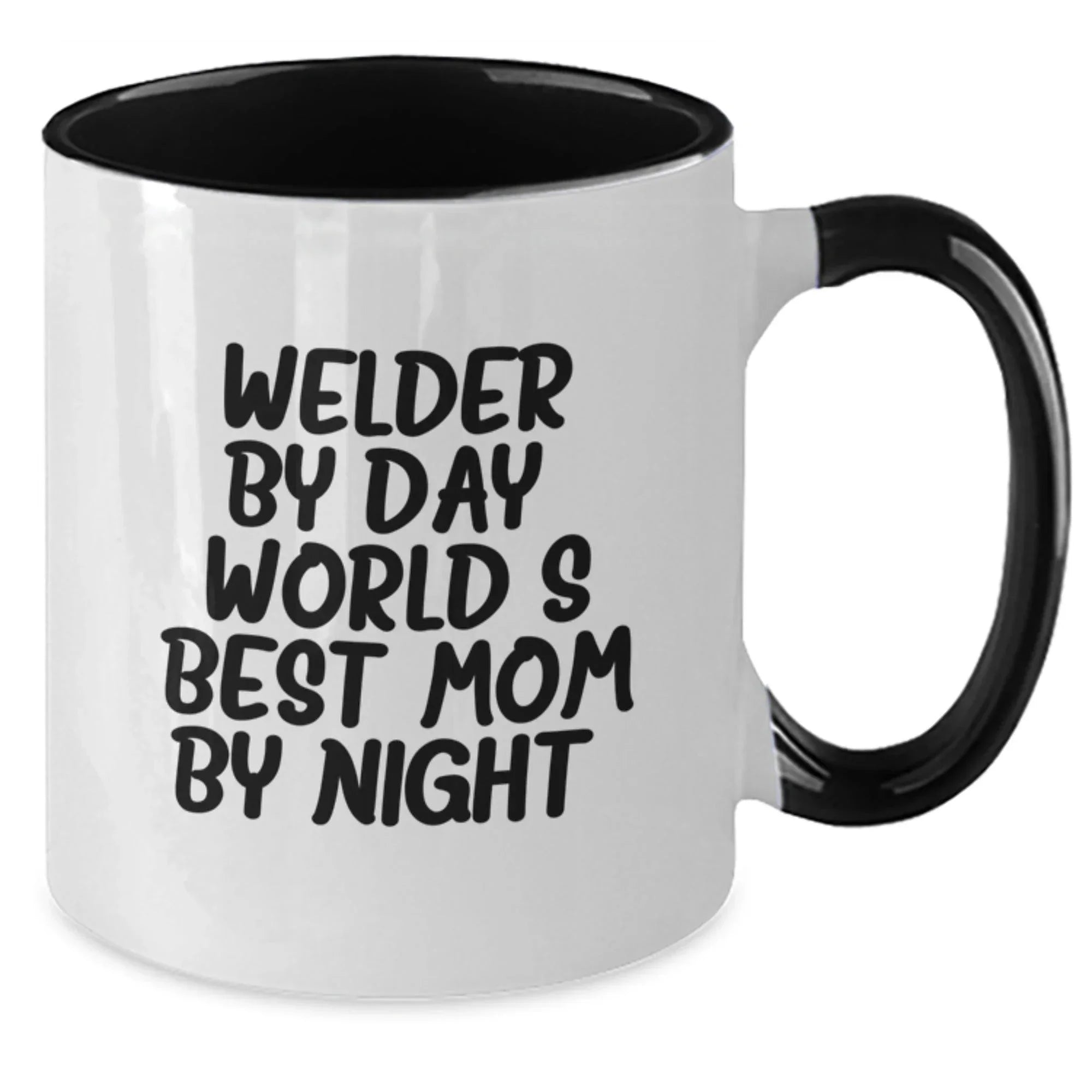 Funny Welder Gifts from Friends, Unique Two Tone Coffee Mugs for Welders, Christmas Unique Presents