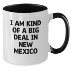 New Mexico Unique Gifts for Men from Friends - Funny 'I Am Kind Of A Prime Selection In New Mexico' Two Tone Coffee Mug for Graduation - Additional