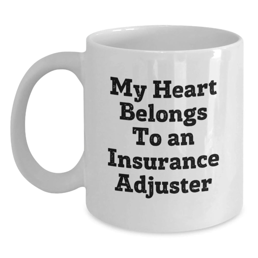 Funny Insurance Adjuster Gifts from Men and Women, Unique White Coffee Mugs for Insurance Adjuster, Christmas Unique Gifts