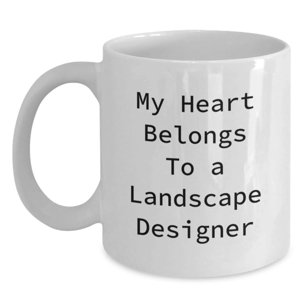 Funny Christmas Unique Gifts from Friends for Landscape Designer Lover White Coffee Mug