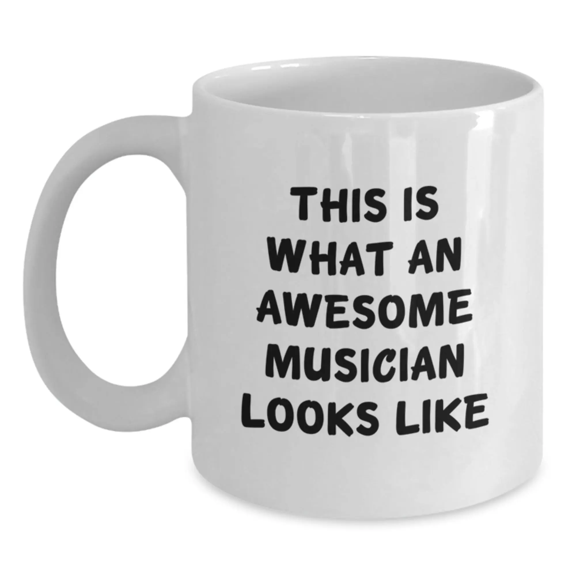 Gifts for Musician Friends, Funny Musician Coffee Mug, White Ceramic Coffee Mug for Graduation Unique Gifts from Friends - Main
