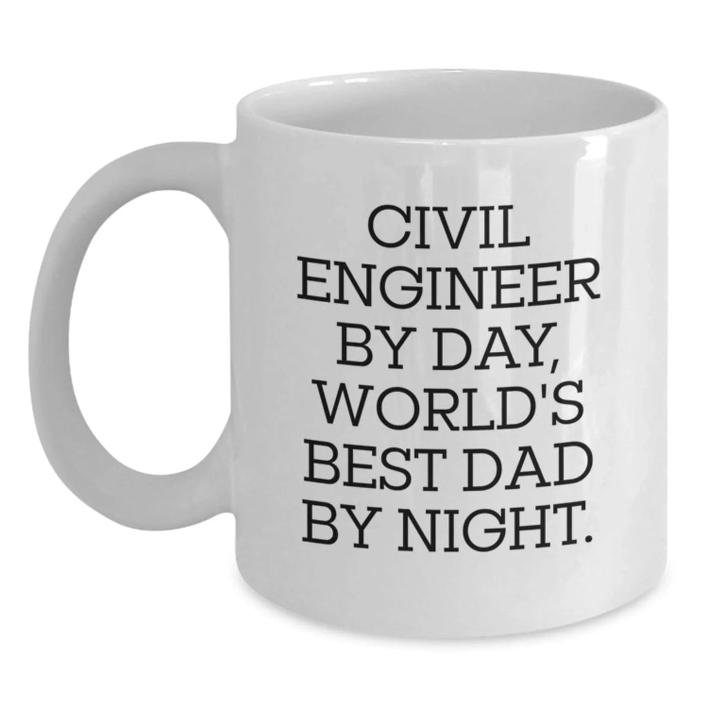 Civil Engineer Gifts, White Coffee Mug, Funny Quote, Graduation Unique Gifts, Gifts from Family, Gifts for Civil Engineer