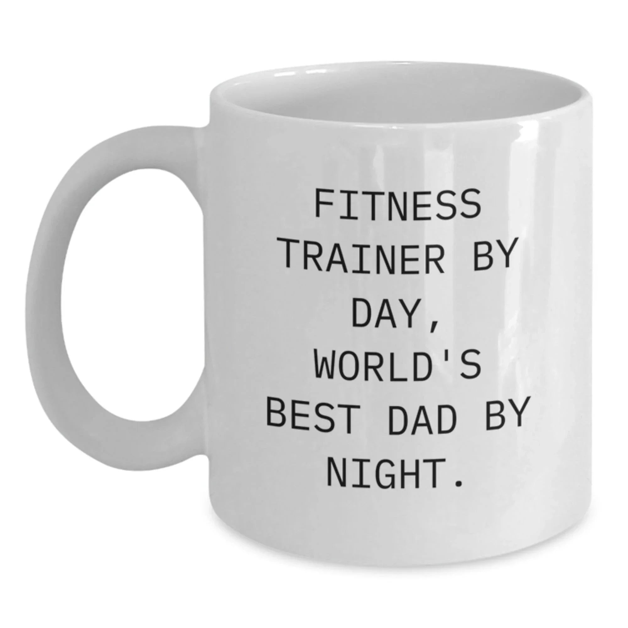 Funny Fitness Trainer Gifts from Men for Fitness Trainers White Coffee Mugs on Christmas Unique Gifts Day