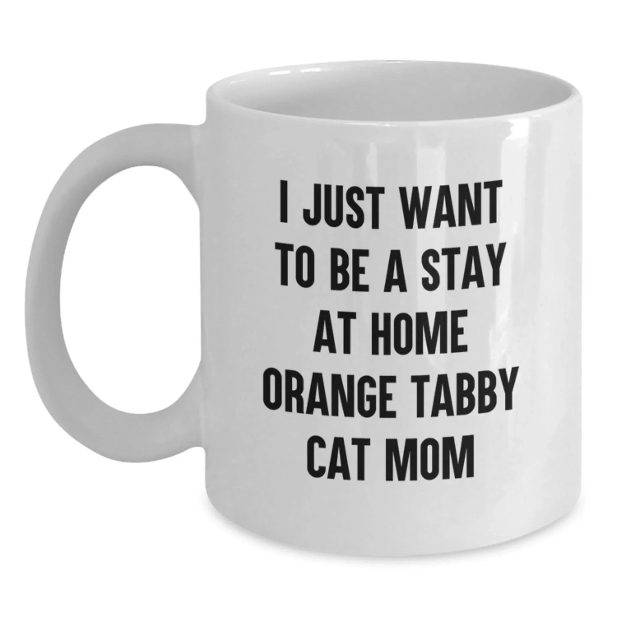 Funny Orange Tabby Cat Mugs Gifts from Friends to Family Members for Christmas Unique Presents