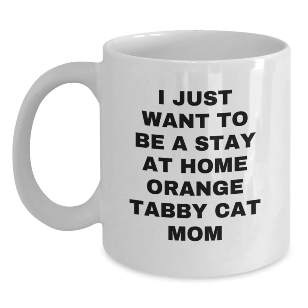 Unique Orange Tabby Cat Gifts for Orange Tabby Cat Lovers - Funny Mom Mug for Valentine's from Mom to Mom