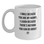 Funny Nanny White Coffee Mug Gifts for Nanny from Family - Main
