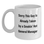General Manager Gifts Funny Quote White Coffee Mug, Christmas Unique Gifts for General Manager, Funny General Manager Mug from Friends
