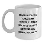 Funny Father Love White Coffee Mug Gifts from Men to Dad on Graduation Unique Occasion - Main
