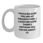 Funny Grandfather White Coffee Mugs Unique Gifts from Men to Grandfather on Valentine's - Main