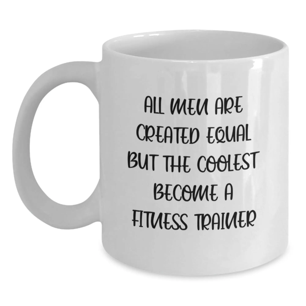Fitness Trainer Keepsake White Mug for Him Birthday Gift - Main