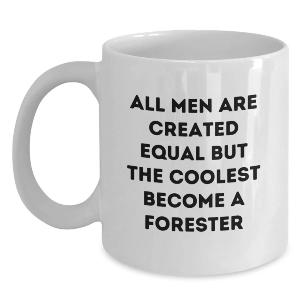 Forester Keepsake White Ceramic Coffee Mug 11oz for Him Graduation Gift - Main