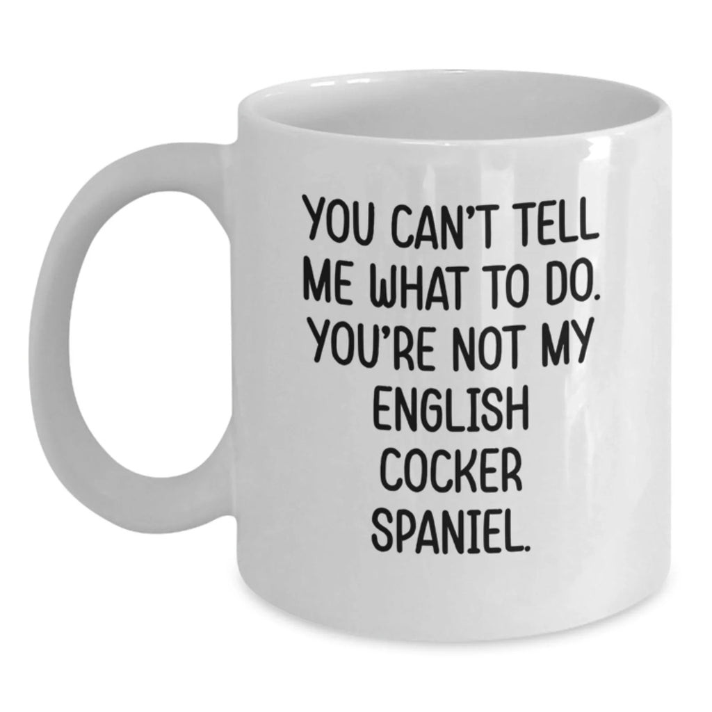 Funny English Cocker Spaniel Dog Coffee Mugs