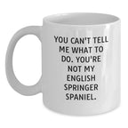 English Springer Spaniel Dog Lover White Coffee Mug