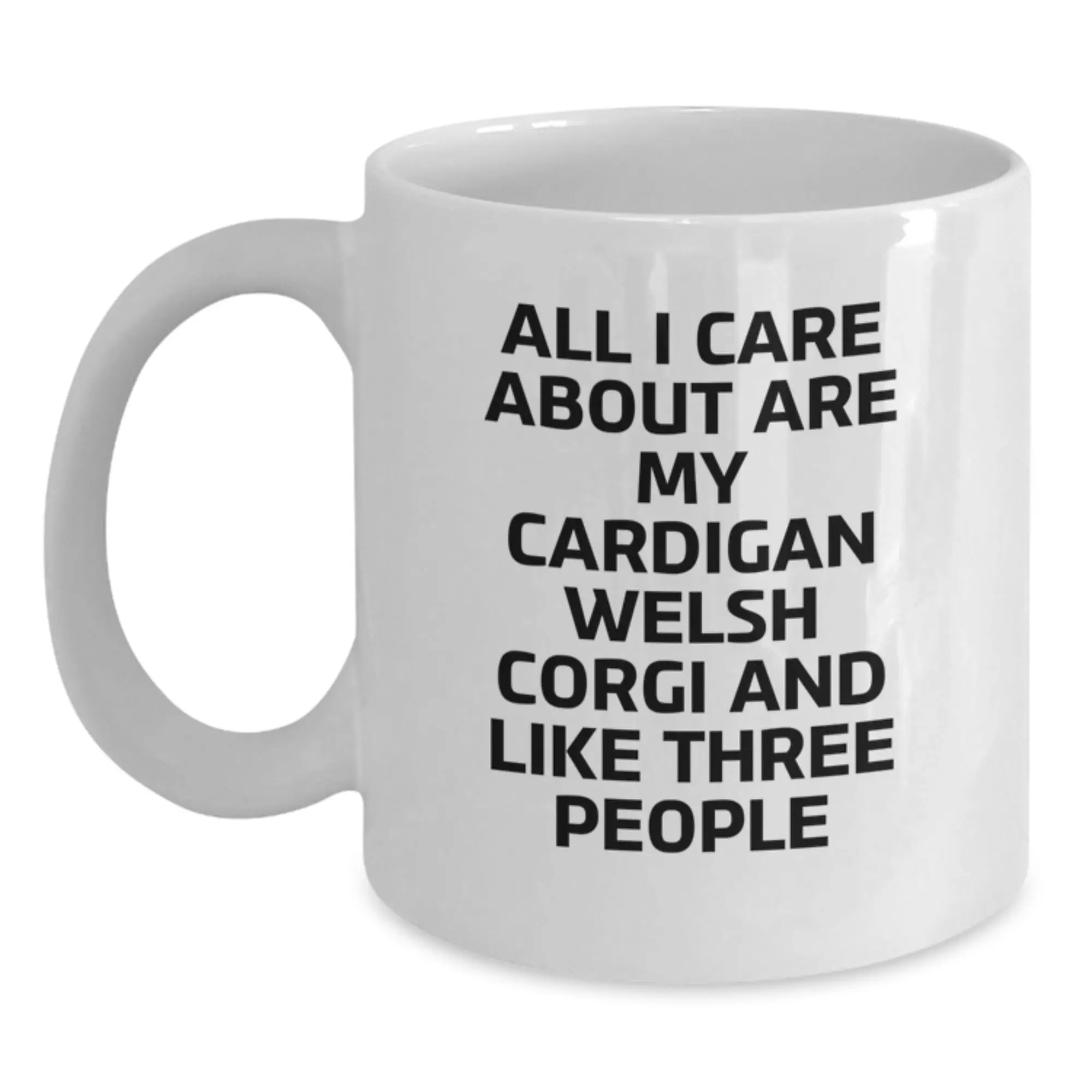 Funny Cardigan Welsh Corgi Dog Lover Gifts from Friends, Funny Birthday Unique Mugs for Men with Cardigan Welsh Corgi Dog Love, Cute Coffee Mugs for Him - Main