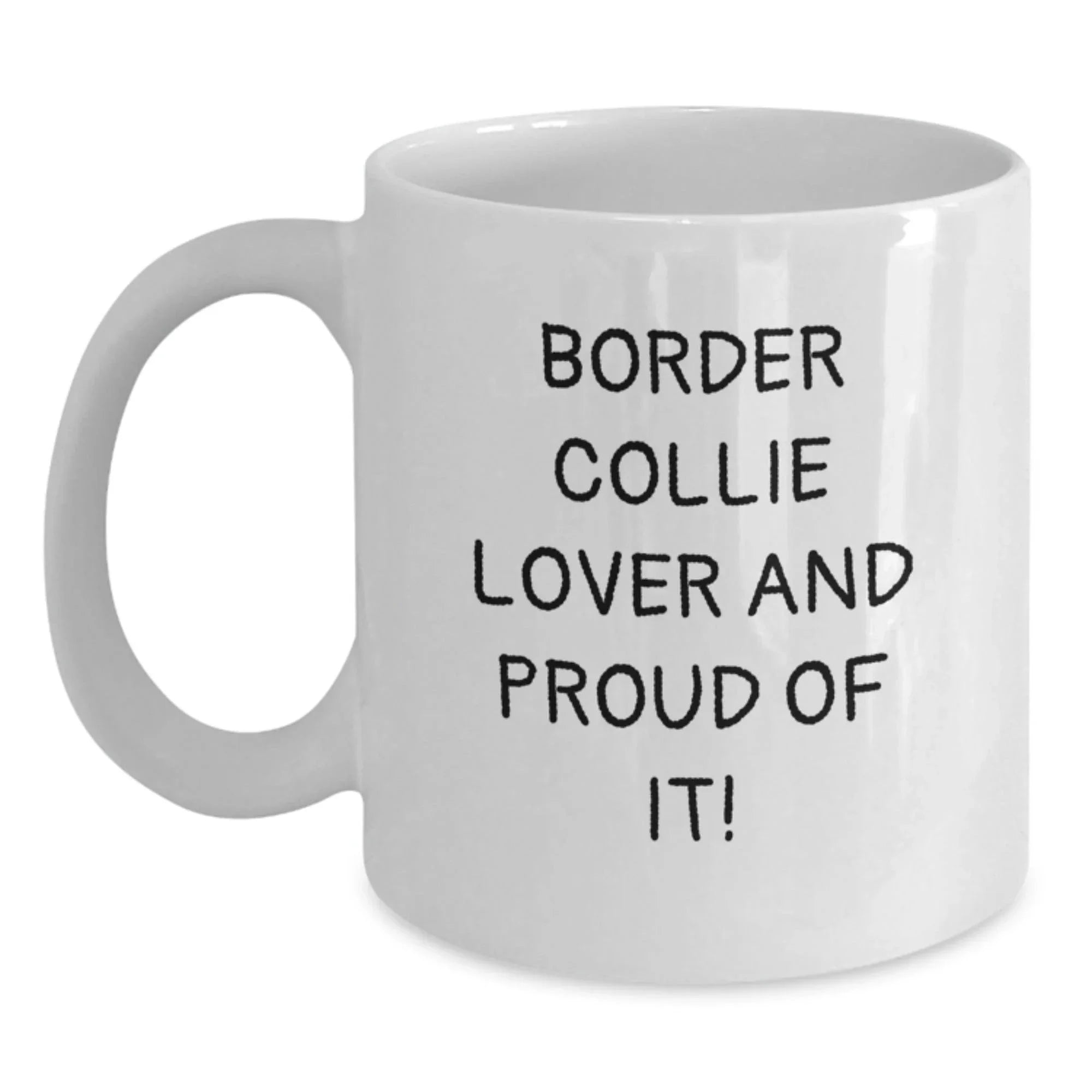 Funny Border Collie Coffee Mug For Dog Lovers Valentine Gift