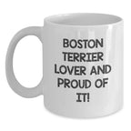Boston Terrier Lover Gift Mug Funny Quote Valentine Coffee Cup