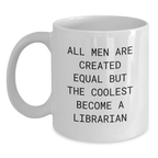 Librarian Keepsake White Coffee Mug for Him Birthday Gift - Main