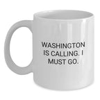 Washington White Coffee Mug Funny Gift for Washington Enthusiasts from Friends