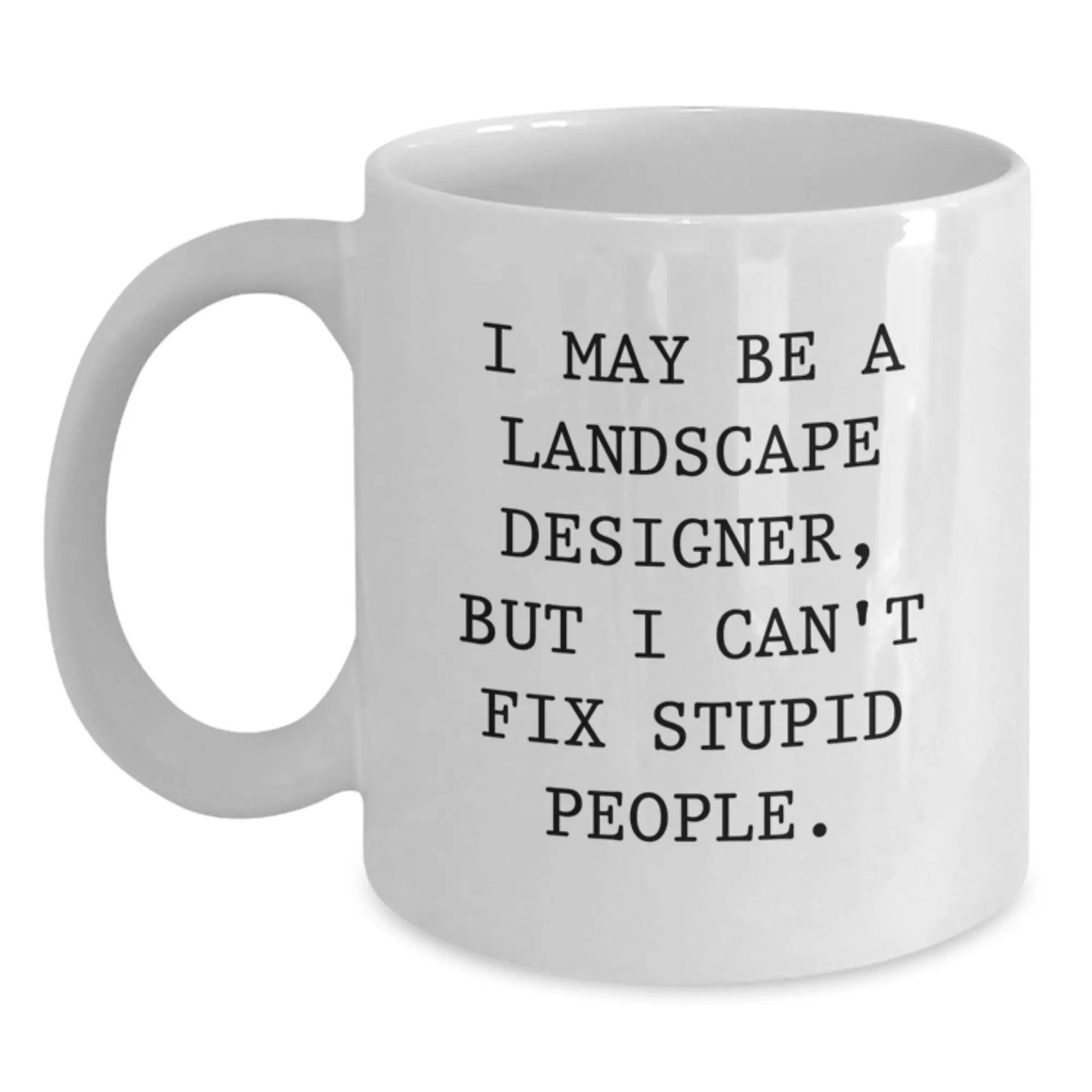 Birthday Gift Landscape Designer White Coffee Mug for Her Present - Main