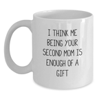 Second Mom Companion White Coffee Mug for an Aunt Birthday Gift - Main