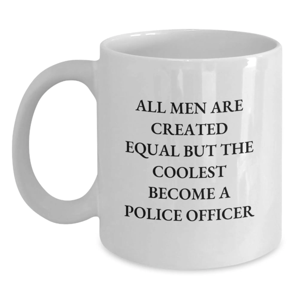 Police Officer Keepsake Ceramic 11oz Mug for Him – Christmas Gift - Main
