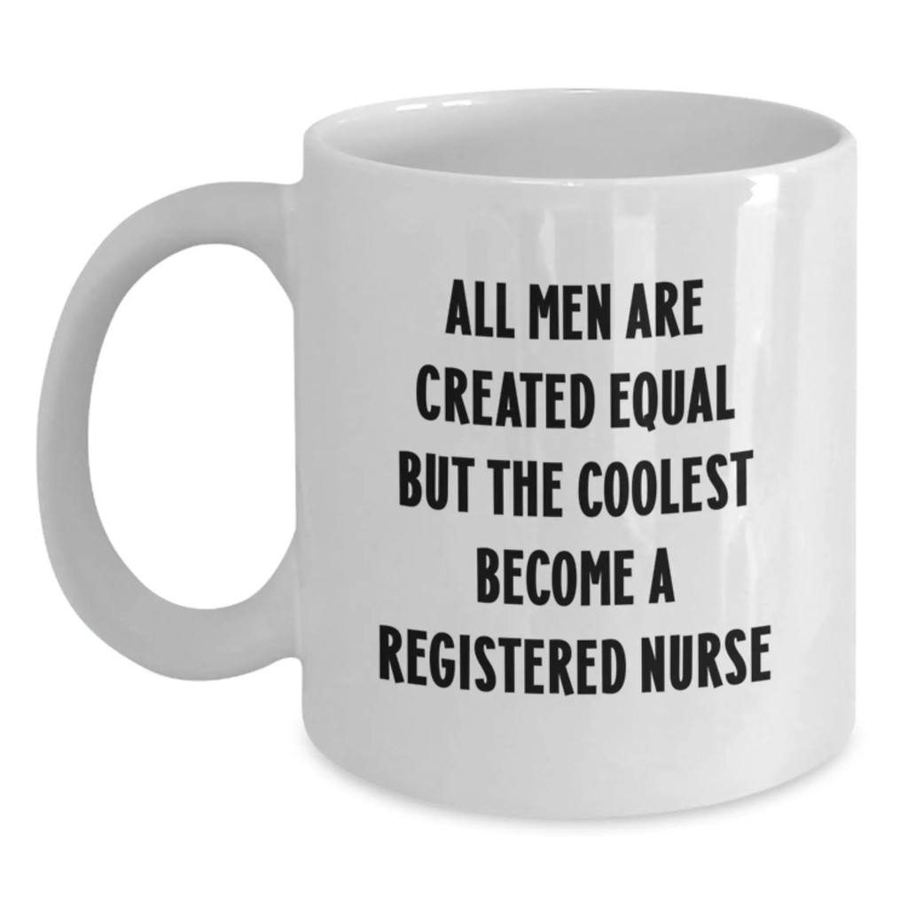 Registered Nurse Novelty White Coffee Mug for Friends Birthday Gift - Main