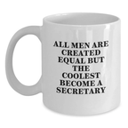 Birthday Gift for Her Secretary Keepsake White Ceramic Coffee Mug - Main