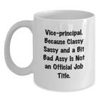 Funny Vice-principal Gifts, White Coffee Mug for Vice-principal, Graduation Unique Gifts from Friends, Family to Vice-principal, Vice-principal Quote Mug - Main