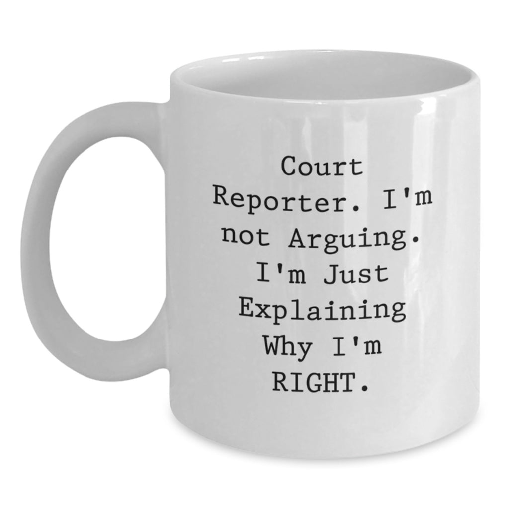 Court Reporter Gift for Him - A Witty Keepsake Mug for Legal - Main