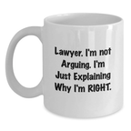 For Him Lawyer Keepsake Premium Ceramic Mug – 11oz Birthday Gift - Main