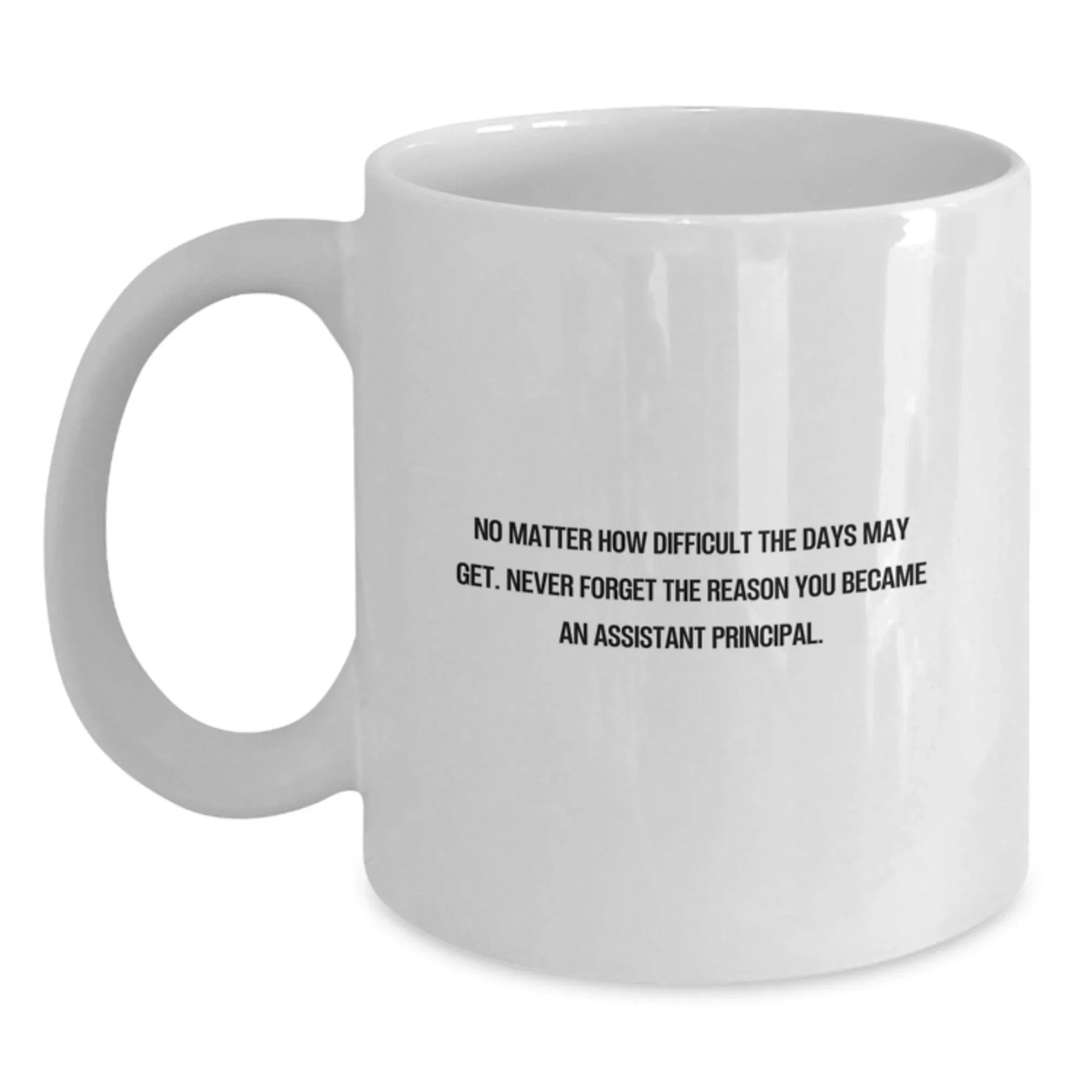 Funny Inspirational Assistant Principal White Coffee Mugs Gifts from Family for Christmas Unique Mugs