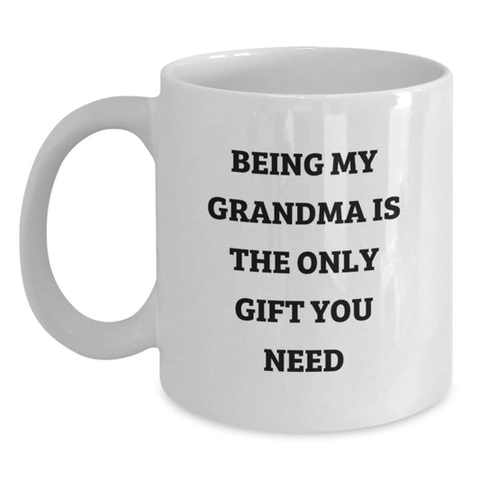 Funny Grandma White Coffee Mugs Gifts from Men to Grandma on Christmas Unique Gifts - Main