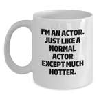 Actor Keepsake Ceramic White Coffee Mug for Him Graduation Gift - Main
