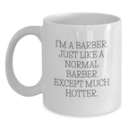 Birthday Gift Premium Barber White Coffee Mug for Her Present - Main